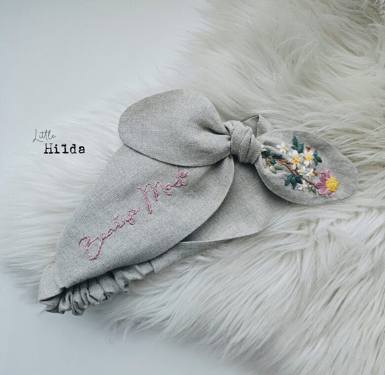 Lina ausaine - personalizēta ar zīmējumu un vārdiņu