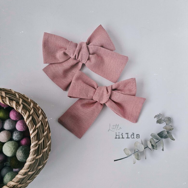 Linen bow, set of 1 pc.