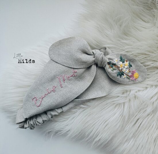 Lina ausaine - personalizēta ar zīmējumu un vārdiņu