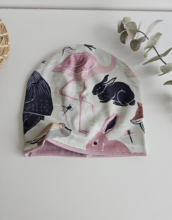 Beanie cepure ar oderi - zvēru dārzs